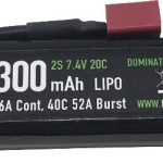 NP Power 1300mAh LiPO 7.4V 20C Stick - Deans