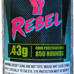 Rebel Precision Heavyweight BIO 6mm BBs 850pcs Bottle - 0.43g